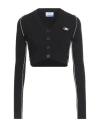 Off-white Woman Cardigan Black Size 6 Wool, Polyamide, Elastane, Acetate In Black