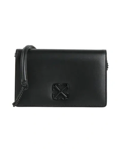 Off-white Woman Cross-body Bag Black Size - Leather
