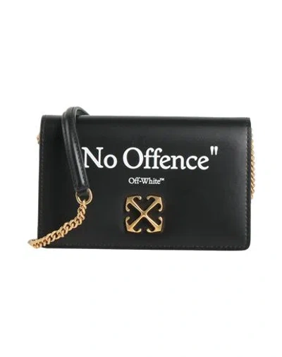 Off-white Woman Cross-body Bag Black Size - Leather In Brown