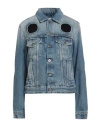 Off-white Woman Denim Outerwear Blue Size 4 Cotton In Blue