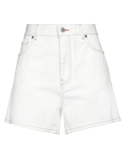 Off-white Woman Denim Shorts White Size 28 Cotton