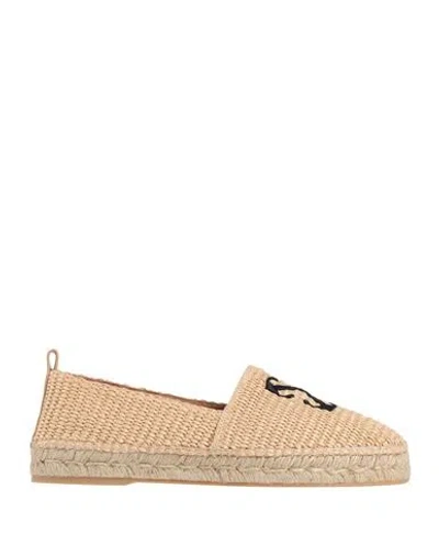 Off-white Woman Espadrilles Beige Size 11 Natural Raffia