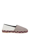 Off-white Off White Leather Espadrilles In Grey