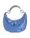 Off-white Woman Handbag Blue Size - Leather, Textile Fibers In Blue