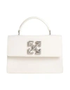 Off-white Jitney 1.4 Leather Tote Bag In Off White
