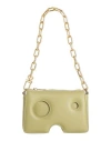 Off-white Woman Handbag Sage Green Size - Soft Leather