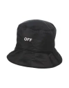 Off-white Reversible Domed Crown Bucket Hat In Black