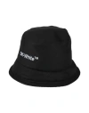 Off-white Woman Hat Black Size Onesize Polyester In Black