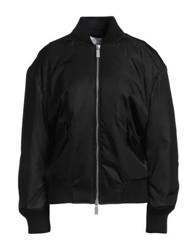 Off-white Woman Jacket Black Size 6 Polyamide, Polyurethane, Wool, Acrylic, Elastane