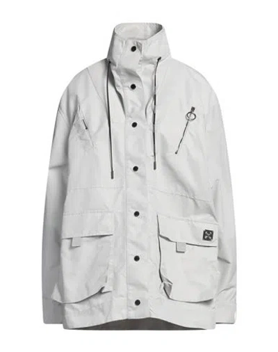 Off-white Woman Jacket Light Grey Size 8 Polyamide