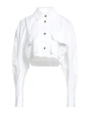 Off-white Poplin Cargo Shirt In White