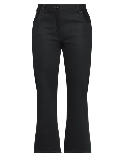 Off-white Woman Denim Cropped Black Size 25 Cotton