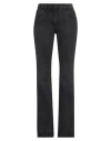 Off-white Woman Jeans Black Size 31 Cotton In Black