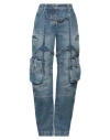 Off-white Off White Cargo Jeans With Harness Details In Blue