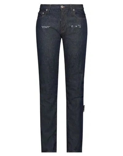 Off-white Woman Jeans Blue Size 31 Cotton