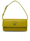 OFF-WHITE OFF-WHITE WOMAN OFF-WHITE LIME LEATHER BAG