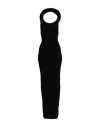 Off-white Tire-effect Ring Sleeveless Gown In Black