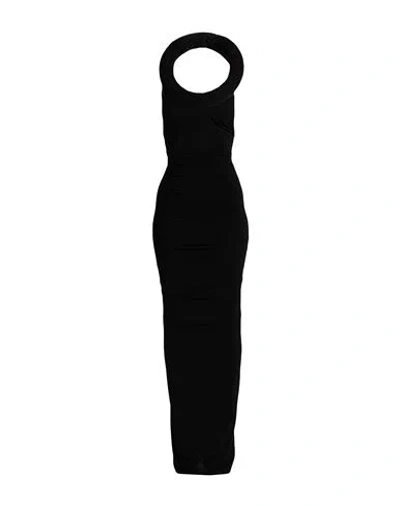 Off-white Woman Maxi Dress Black Size 6 Viscose, Elastane