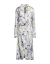 Off-white Woman Midi Dress Light Green Size 8 Polyester, Elastane In Green