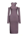 Off-white Woman Midi Dress Mauve Size 12 Polyamide, Elastane In Purple