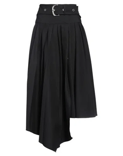 OFF-WHITE OFF-WHITE WOMAN MIDI SKIRT BLACK SIZE 4 POLYESTER