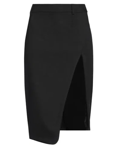 Off-white Woman Midi Skirt Black Size 8 Polyester