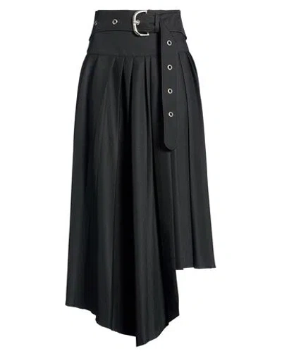 Off-white Woman Midi Skirt Black Size 8 Polyester