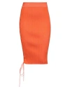 Off-white Off White™ Coral Ribbed Pencil Skirt In Orange