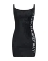 Off-white Off White Off White "touch Carefully" Mini Dress In Black