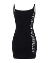 Off-white Off White Off White "touch Carefully" Mini Dress In Black