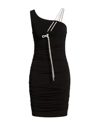 Off-white Woman Mini Dress Black Size 4 Polyester, Elastane