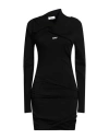 Off-white Stretch Viscose Dress In Black