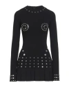 Off-white Black Long-sleeved Mini Dress In Black