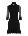 Off-white Woman Mini Dress Black Size 4 Viscose, Polyester, Polyamide, Polyurethane In Black