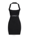 Off-white Off White Mini Dress With Logo Band In Black