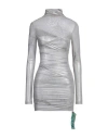 Off-white Woman Mini Dress Light Grey Size 8 Polyamide, Elastane