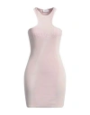 Off-white Laundry Rowing Ribbed Minidress In Pink