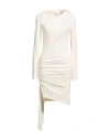 Off-white Off White V Neck Midi Dress In Off White