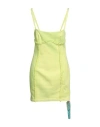 Off-white Woman Short Dress Light Yellow Size 0 Cotton In Yellow