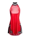Off-white Woman Mini Dress Red Size 2 Viscose, Elastane