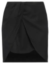 Off-white Wo Twist Wool Miniskirt In Black