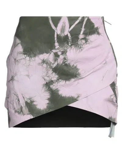 Off-white Minirock Mit Batikmuster In Military Lilac