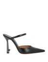 Off-white Woman Sandals Black Size 10 Textile Fibers In Black