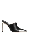 Off-white Woman Mules & Clogs Black Size 8 Leather