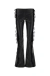 Off-white Lace-trim Straight Leg Trousers In Multicolor