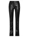 Off-white Woman Pants Black Size 10 Lambskin In Black