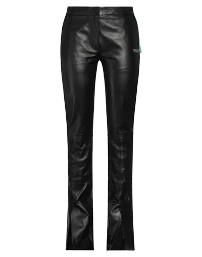 Off-white Woman Pants Black Size 10 Lambskin