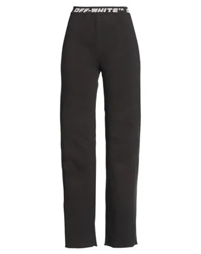Off-white Woman Pants Black Size 4 Polyester, Polyamide, Elastane