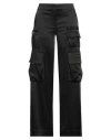 Off-white Off White "satin Toybox" Cargo Trousers In Black