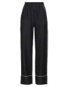 Off-white Straight-leg Pyjama-inspired Trousers In Black